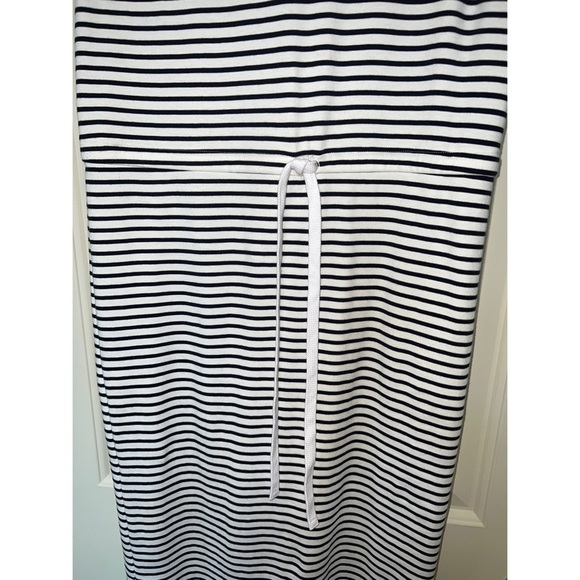Theory Caneil Classic Pima Cotton Striped Dress - M - Picture 4 of 6